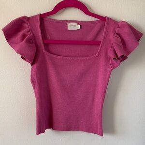 Ruffle Sleeve Blouse